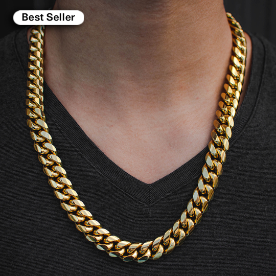 Cuban link gold choker deals