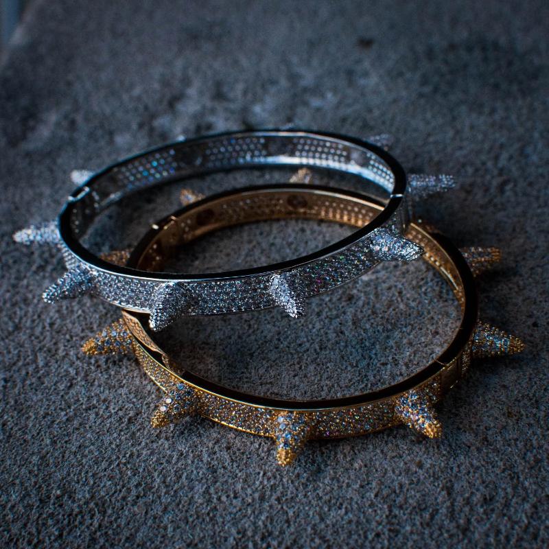 Diamond spike bangle Clearance