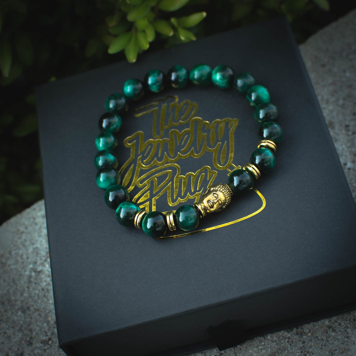 Green Buddha Bead Bracelet - The Jewelry Pluig