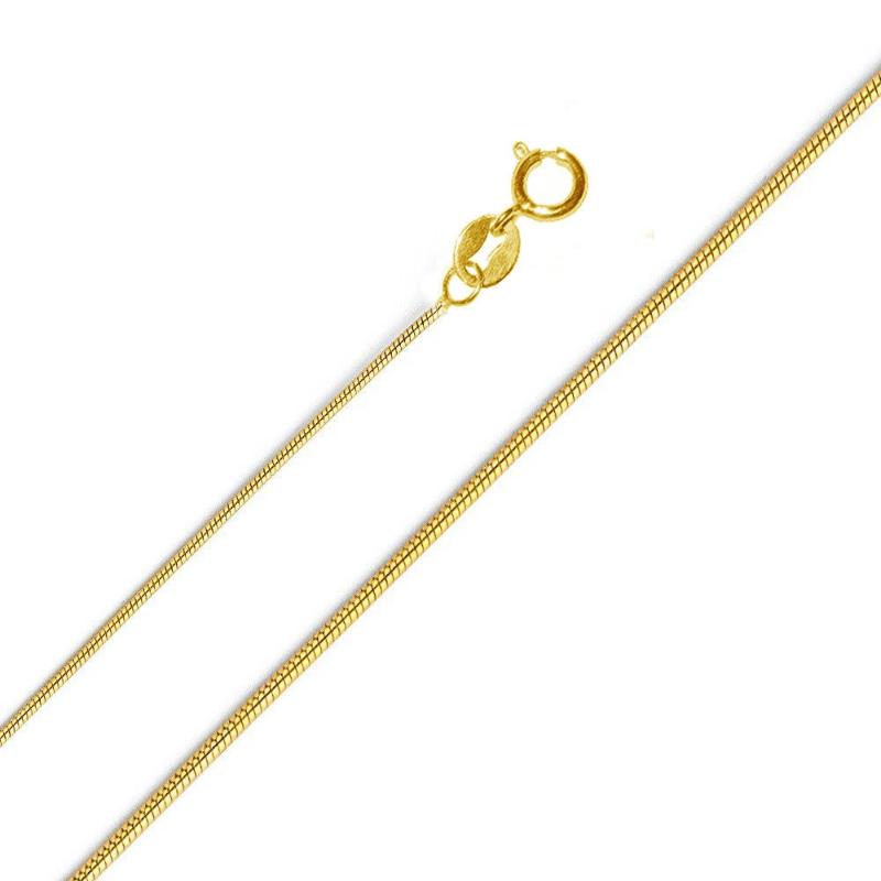 18k Gold Snake Chain Necklace - The Jewelry Plug