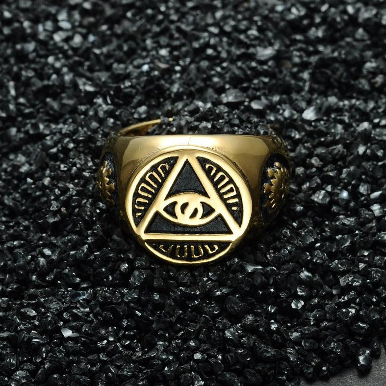 Gold Illuminati Ring - The Jewelry Plug