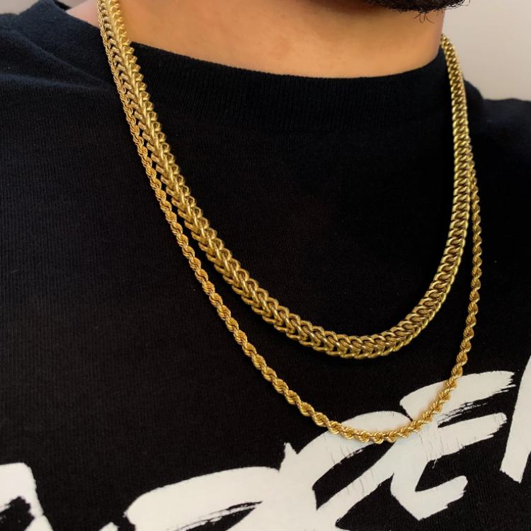 10kt Solid Gold Rope Chain - The Jewelry Plug
