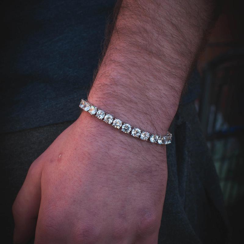 Iced out deals diamond bracelet