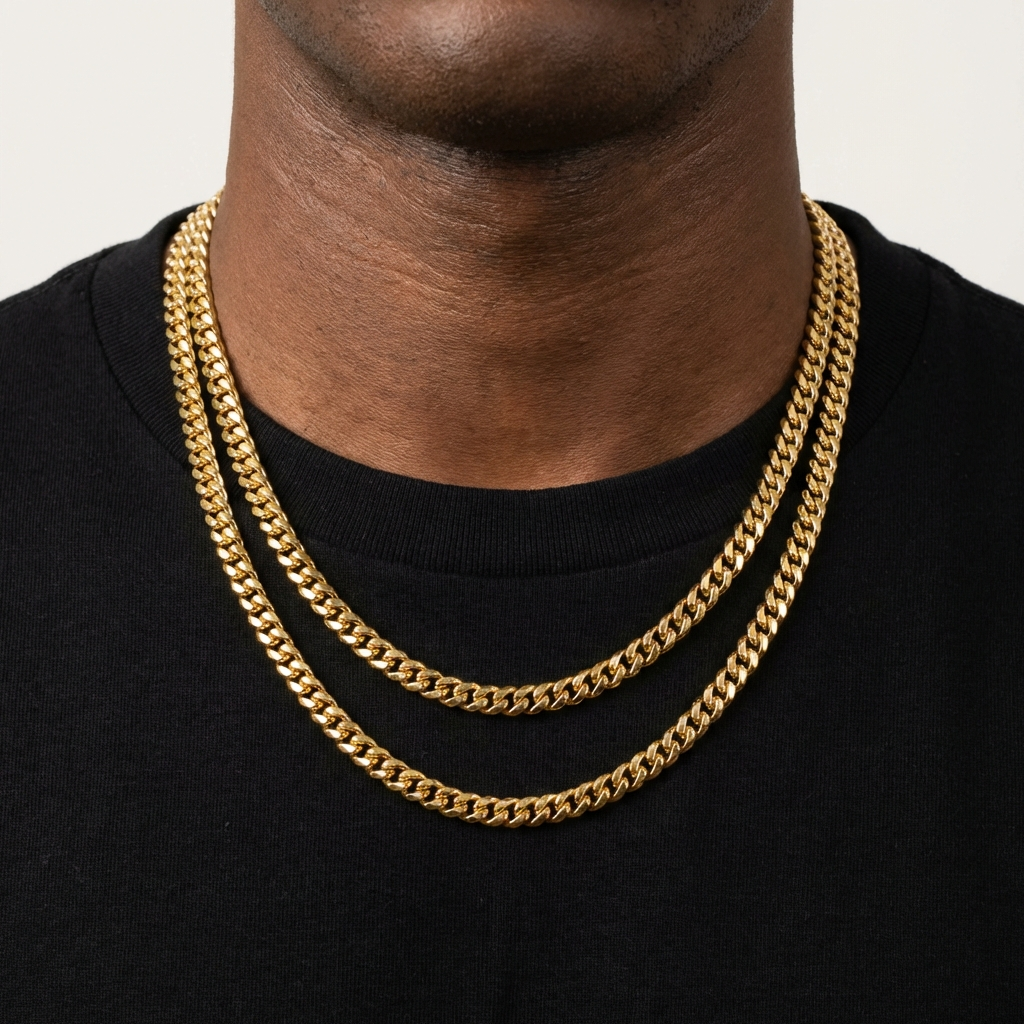 18k Yellow Gold Miami Cuban Link Chain (6mm) - The Jewelry Plug