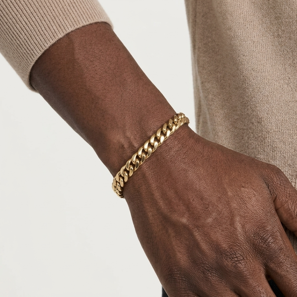 18k Gold Miami Cuban Link Bracelet in 6mm - The Jewelry Plug