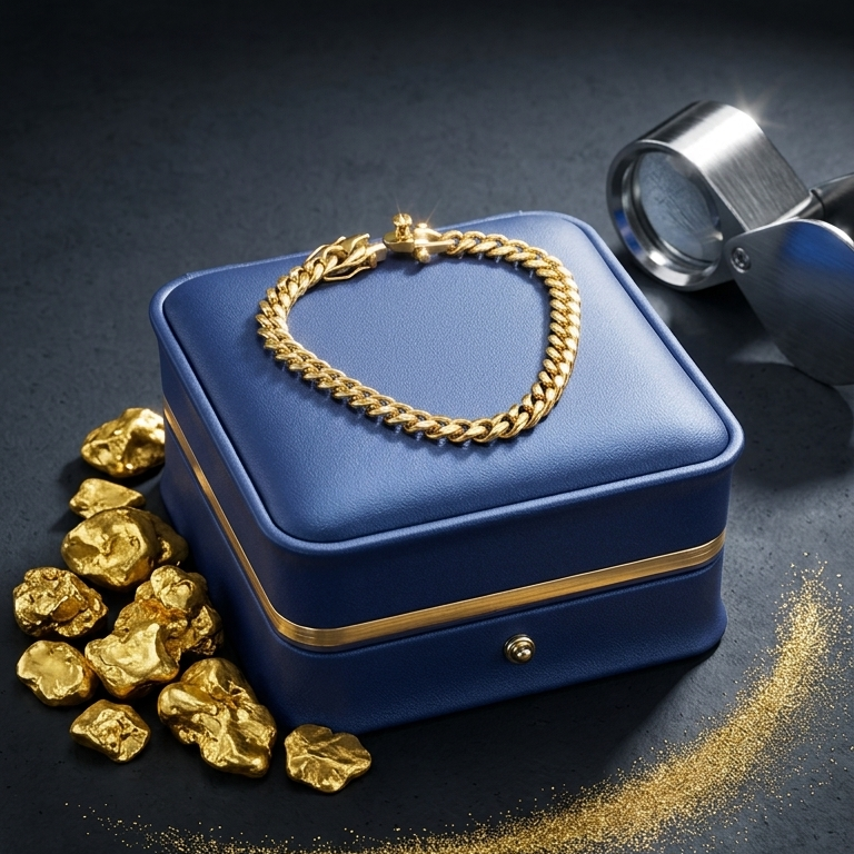 18k Gold Miami Cuban Link Bracelet in 6mm - The Jewelry Plug