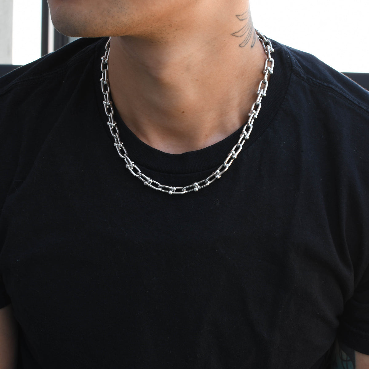 LUXE Paperclip Chain in Yellow/White Gold (10mm) - The Jewelry Plug