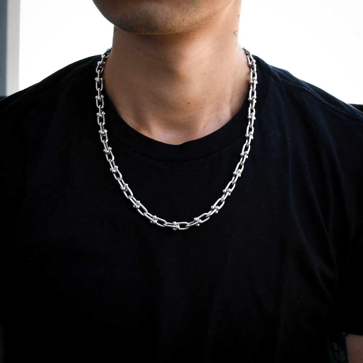 LUXE Paperclip Chain in Yellow/White Gold (10mm) - The Jewelry Plug