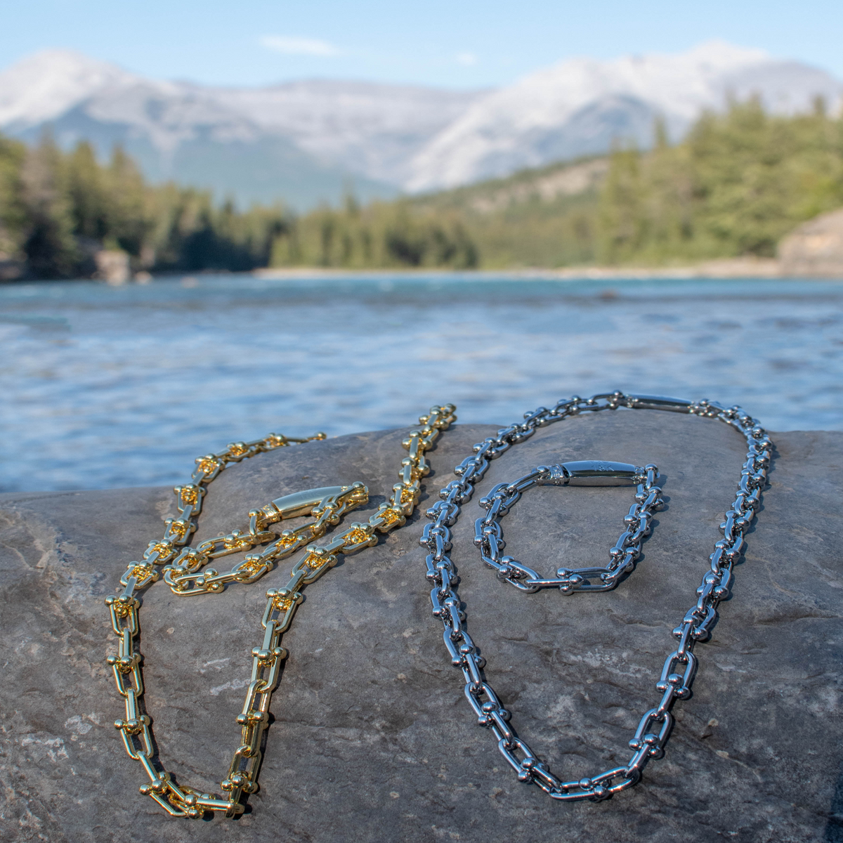 LUXE Paperclip Chain/Bracelet Bundle in 18k Gold - The Jewelry Plug