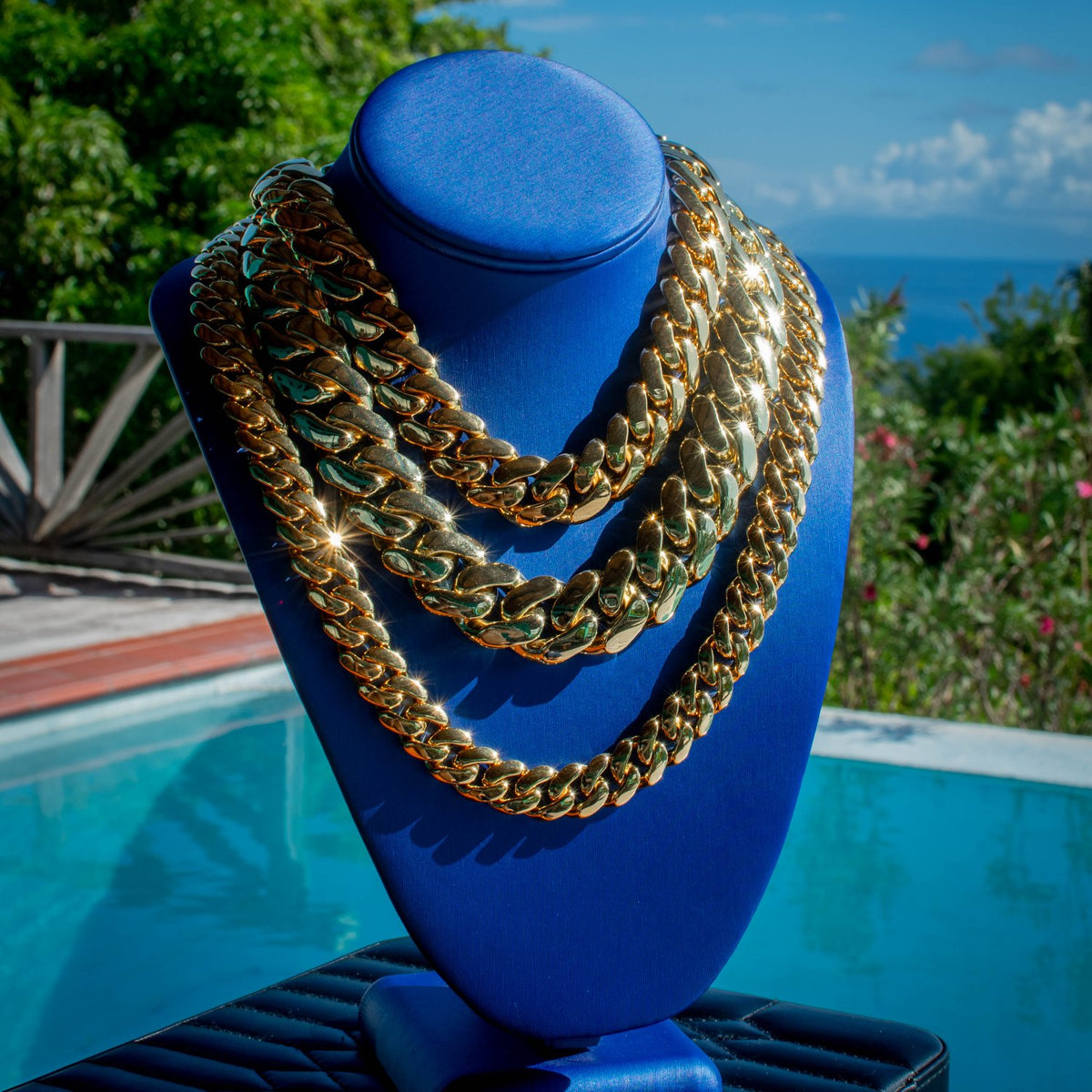 18k Gold Handmade Tight Miami Cuban Link Chains