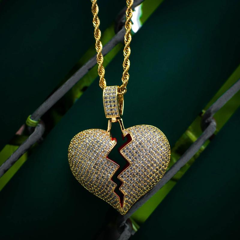 Broken Heart Necklace - The Jewelry Plug