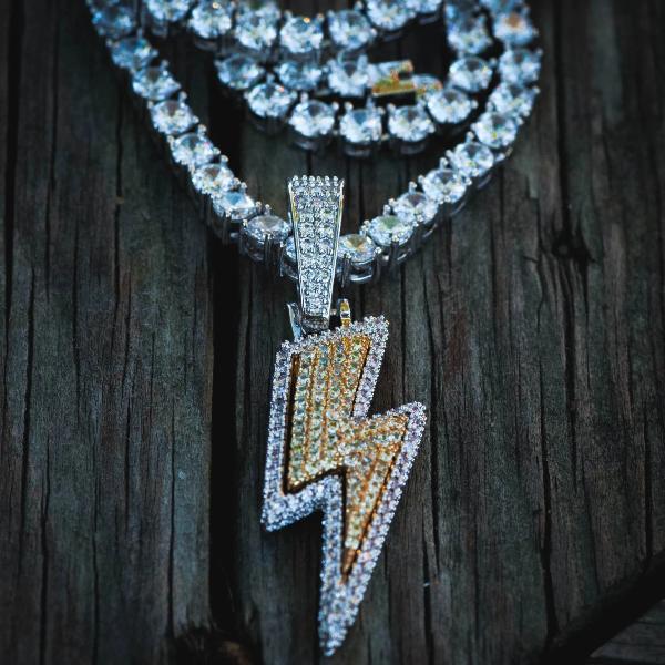 Lightning Bolt Pendant Necklace The Jewelry Plug