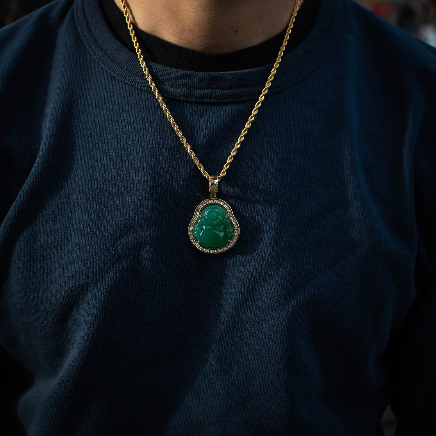 Mini Jade Buddha Necklace - Ivy Luxe Shop