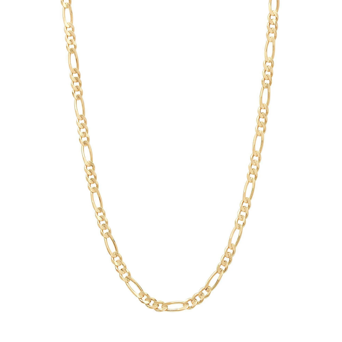 10kt Solid Gold Figaro Chain (3/4/5mm)