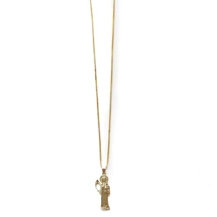 Ian Connor Grim Reaper Santa Muerte Chain Necklace Gold - The Jewelry PlugGold - The Jewelry Plug