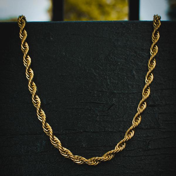 Rope 18k deals gold chain